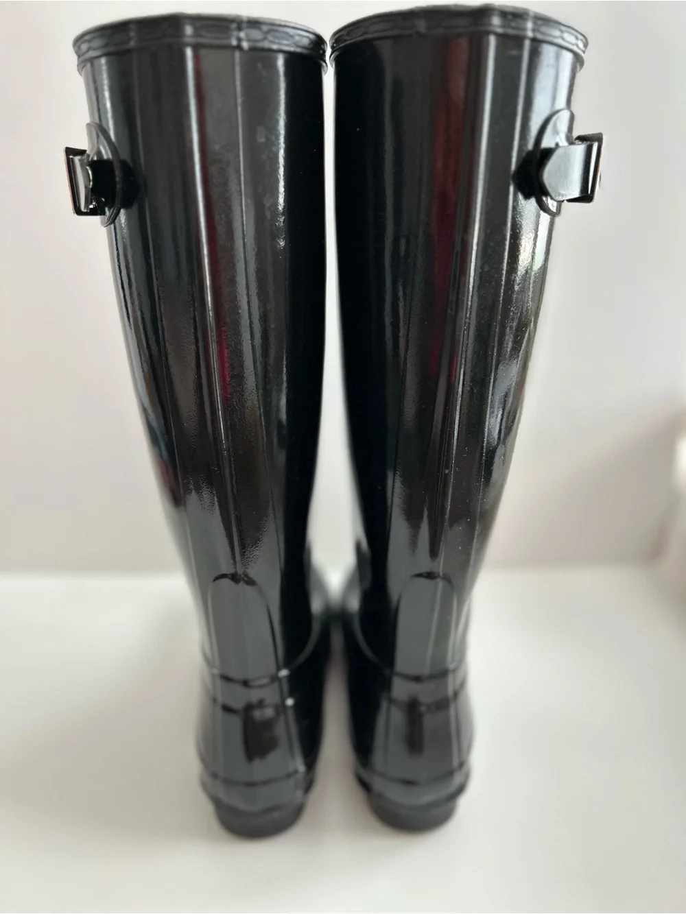 Size 7 Hunter Gloss Black Tall Women's Rain Boots